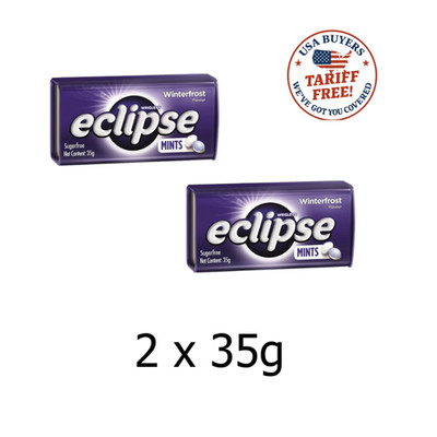 2 Pack Wrigley s Eclipse Winterfrost 35g Sugar-Free Mints