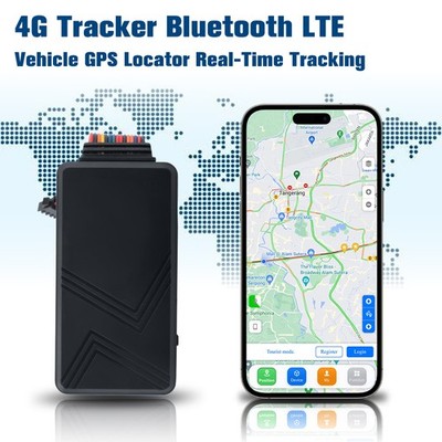 4G Tracker Bluetooth LTE Vehicle GPS Locator Realtime Tracking Accurate Position