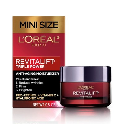 L Oreal Revitalift Triple Power Face Cream 0.5oz Trial Anti-Aging