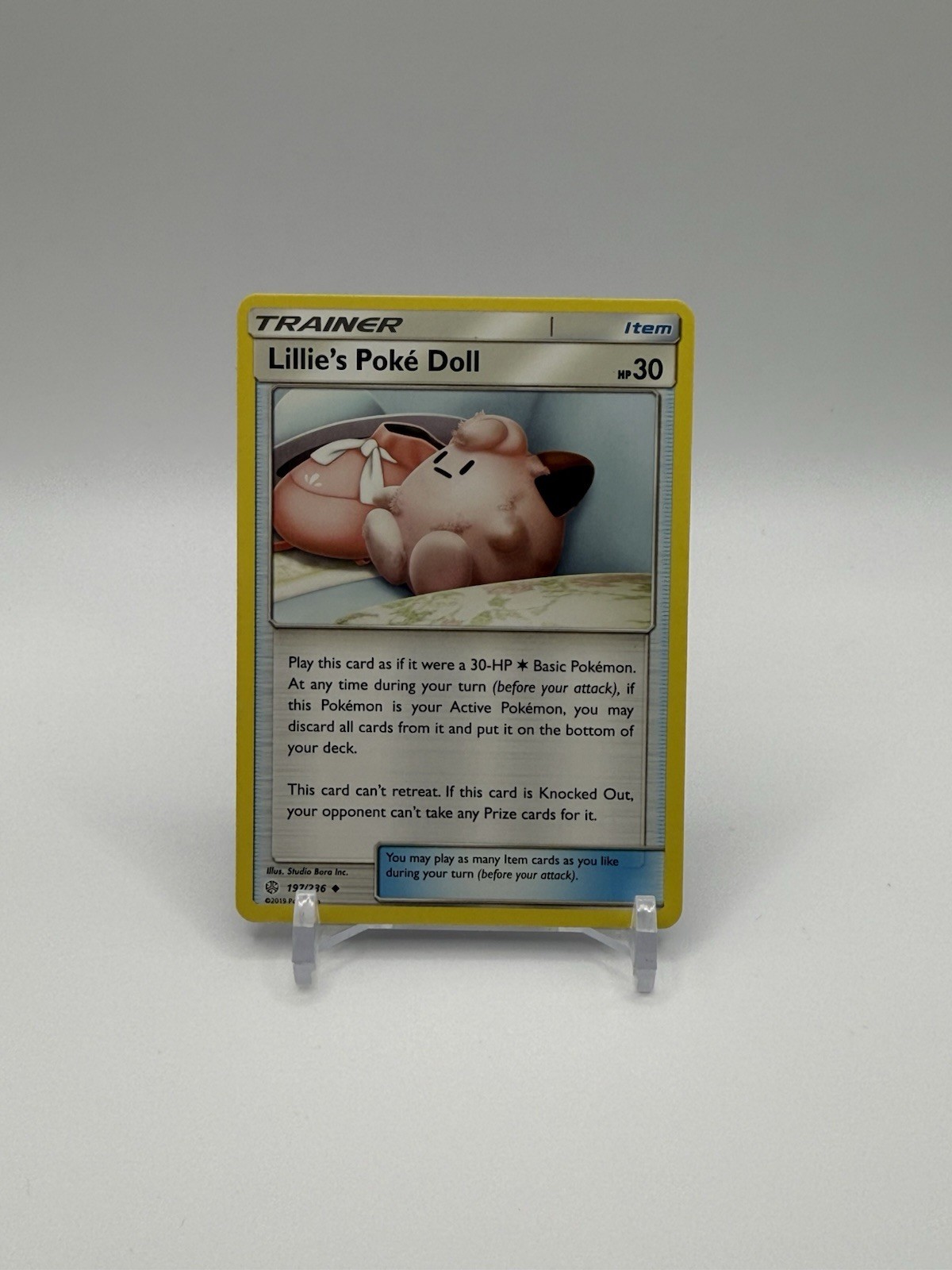 Lillie's Poke Doll 197/236 Cosmic Eclipse Non Holo Mint Condition Pokemon 2019