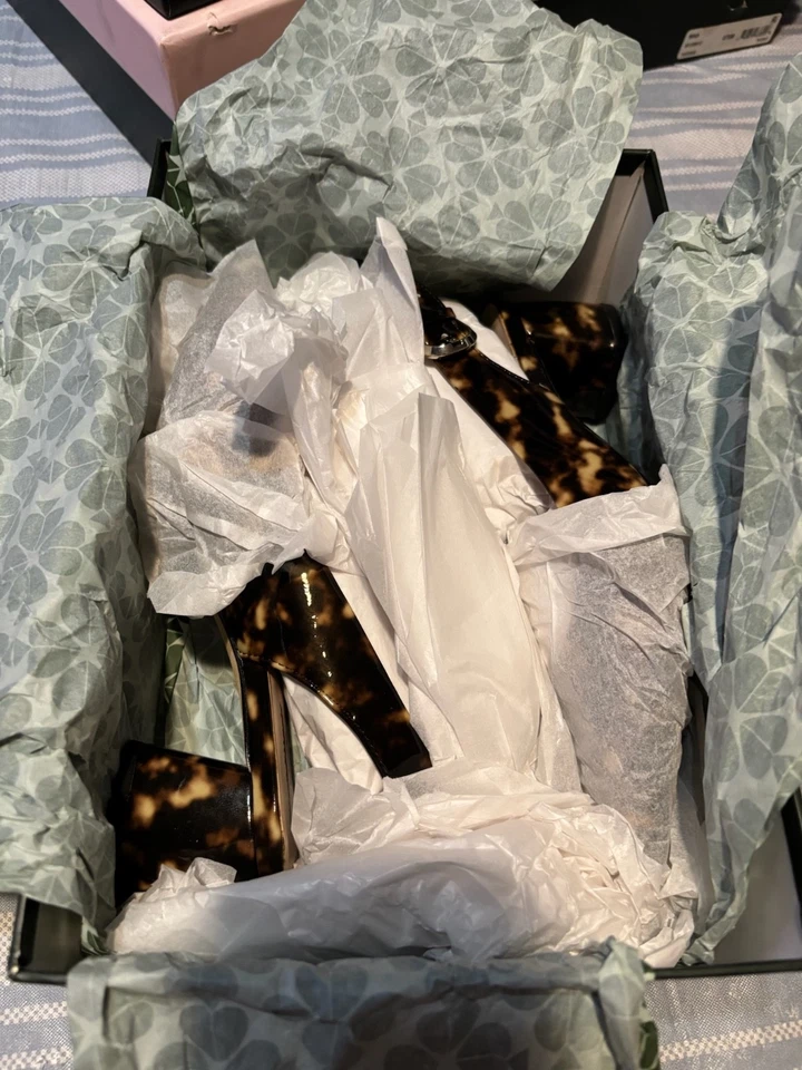 Bombas femininas Kate Spade New York Mika marrom tartaruga tamanho 5,5.5,6,6.5,7 - Imagem 3 de 4