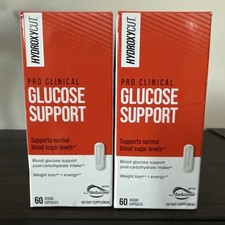 2 Pack Hydroxycut Pro Clinical Glucose 60 Vegetarian Capsules Blood Sugar