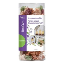 FloraCraft Artificial Succulent Vase Filler 2.8 Ounce Assorted Red