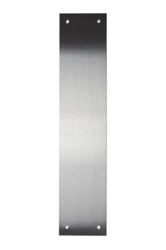 Brushed Stainless Steel Door Kick Protection Plate 430 Grade - Fixings Included - Picture 3 of 32