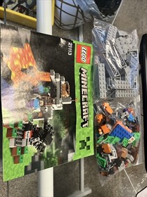 LEGO Minecraft: The Cave (21113)-Complete Set w/Box and Manual-Used