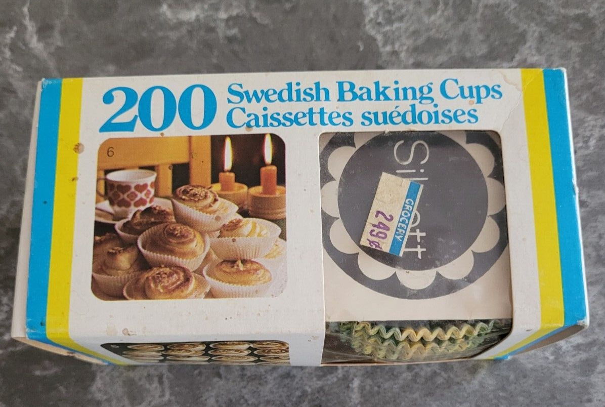 Vintage 200 Paper Cups Baking Cups Cupcake Liners 40g Siluett NOS ...