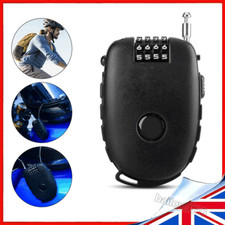 Mini Cable Lock Combination Lock 4 Digit Scooter Lock 75cm Retractable Rope Lock