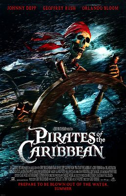 Pirates Of The Caribbean movie poster  : 11'' x 17'' : Skellington Pirate