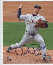 RICK PORCELLO DETROIT TIGERS SIGNED 8x10 PHOTO w/ COA