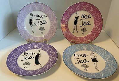 Personali-TEAS Boxed Naughty Dessert Plates By Wendy Tancock