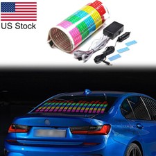 17 Car Rear Windshield Led Sticker Light Music Rhythm Sound Activated Equalizer