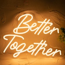 Better Together Neon Sign,Neon Light for Wall Decor,Wedding better together
