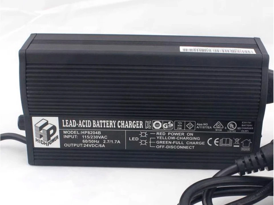 1PCS For HP8204B 24V 5A/6A Electric Wheelchair lead-acid Battery Charger - Image 4 of 4