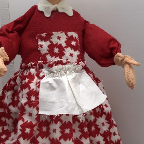 Vintage Annalee Mrs. Claus 18" große stehende Weihnachtspuppe Mobilitee 1969 - Bild 3 von 10