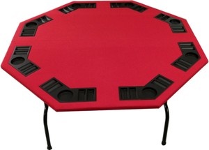 Red poker felt with suits sewn in Red poker felt with suits sewn in