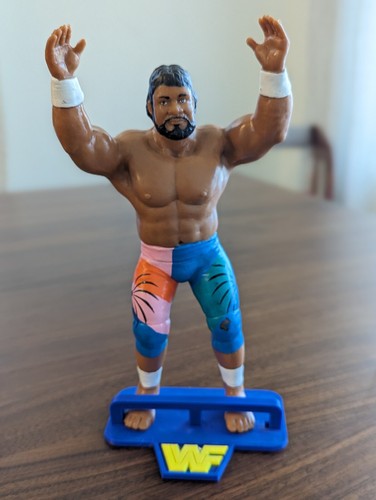 WWF HAKU WRESTLING ACTION FIGURE LJN RARE BLACK CA...