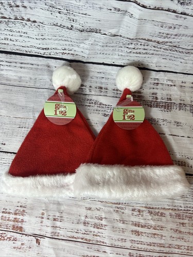 Christmas Santa Claus Hats Lot Of 2 Kids Sized Christmas Holidays Santa Claus