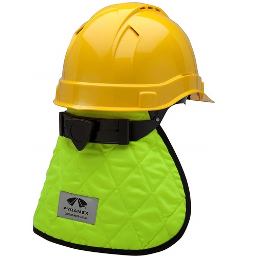 Hi Vis Safety Hard Hat Sun Shield Full Brim Cap Sun Shade Neck Flap