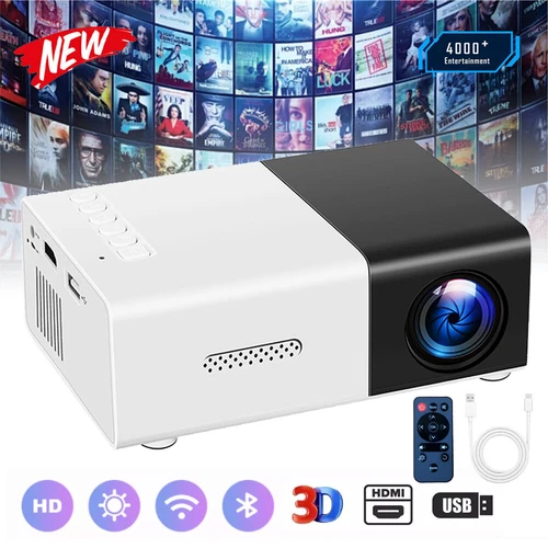Mini Projektor Home Office LED tragbarer TFT-LCD HD 1080P 800:1 1920 x 1080 TOP - Bild 3 von 15