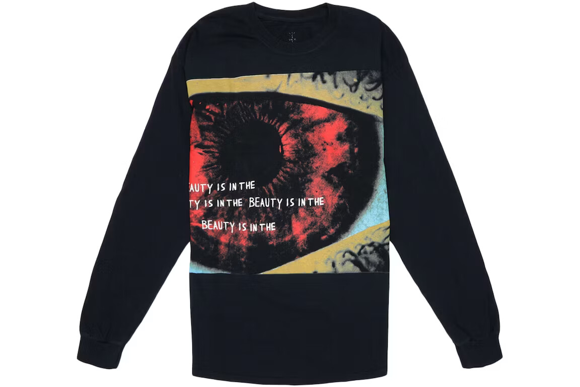 Футболка с длинным рукавом Travis Scott Beauty Is In The Eye 93665-452 Мужской размер S-2XL 13590₽