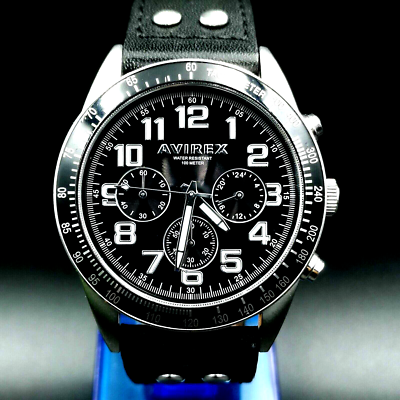 Nice AVIREX Chronograph Mens Watch. AX007M | eBay