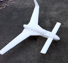  LONG EZ ELECTRIC FOAM RC PLANE SPECIAL CANARD DESIGN V TAIL WING MIX 