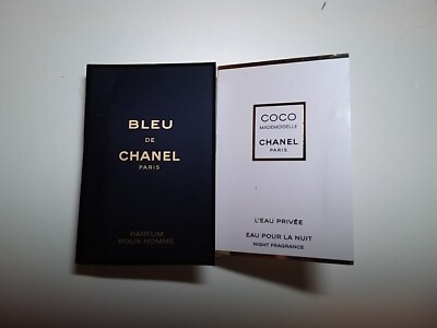 Chanel Samples Coco Mademoiselle  & Bleu De Chanel