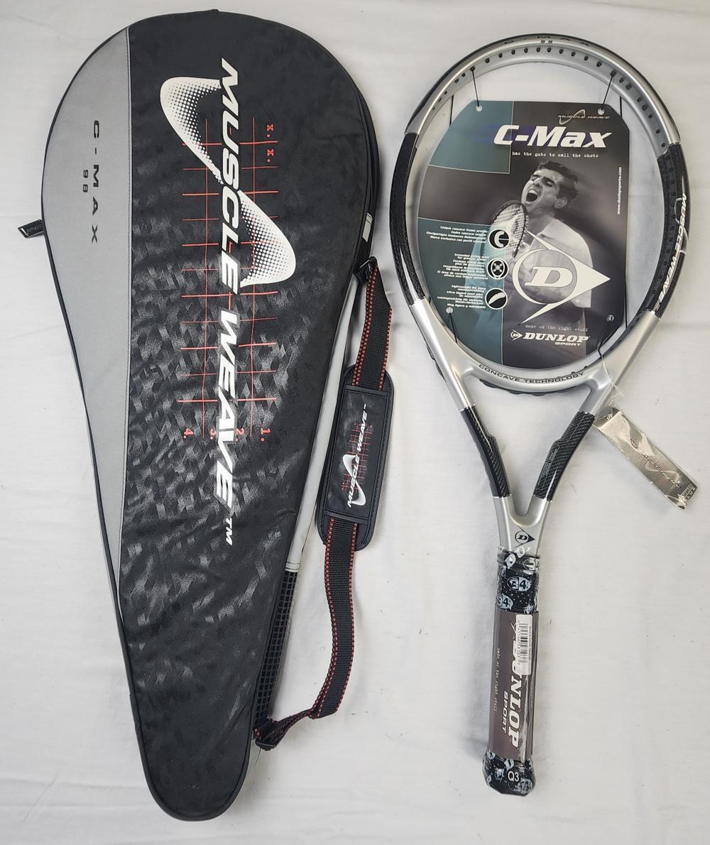 Dunlop Muscle Weave C-Max Tennis Racket w/ Cover - 4 3/8 in Dunlop Muscle Weave C-Max Tennis Racket w/ Cover - 4 3/8 in
