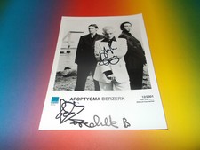 Apoptygma Berzerk signed autographed autograph on photo in person