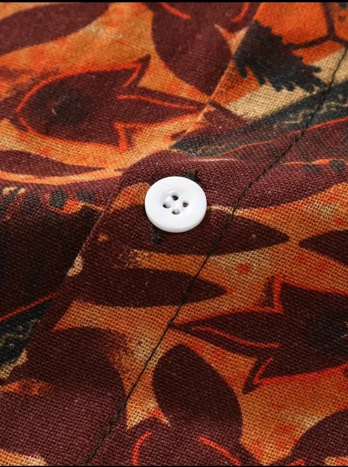 Men Clothes Fashion Outfit for Men Blouse Short Sleeve t-shirt men fashion - Image 4 of 4