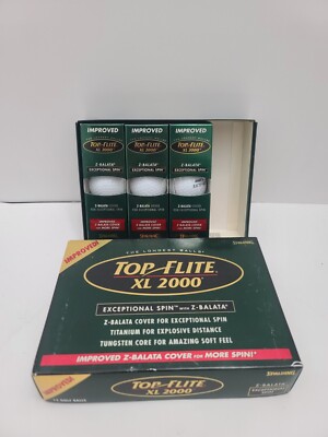 Spalding Top Flite XL 2000 Exceptional Spin W Z-balata 12 Golf
