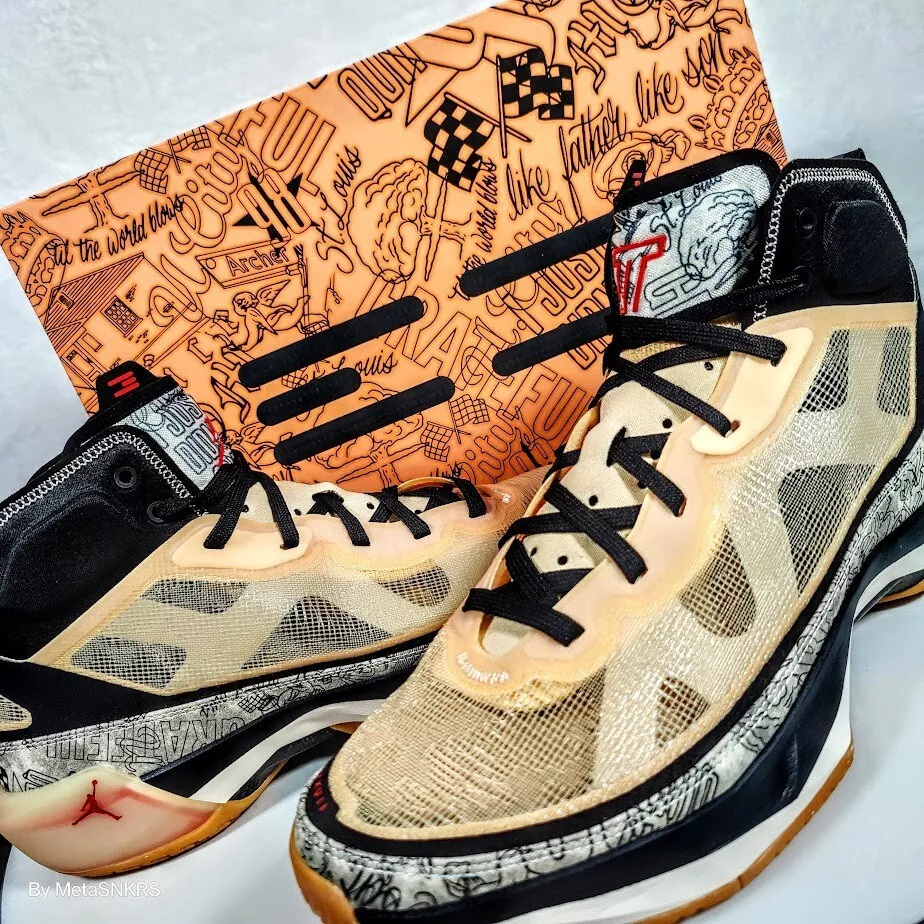 Air JORDAN 37 Tatum PE Men's US 13 Black Tan Gum Red Tattoos NIKE  Basketball JT | eBay