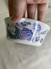 Vintage Figgjo Handled Bowl Lotte Turi Design Norway Man Reclining MCM 5"