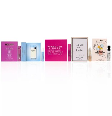 x5 Marc Jacobs/Dolce Gabbana/Moschino/Lancome/Derek Lam Perfume Sample Spray Set