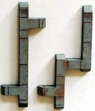 Scale Structures LTD, SS Ltd style Building DUCTWORK 2 Pack HO scale Painted