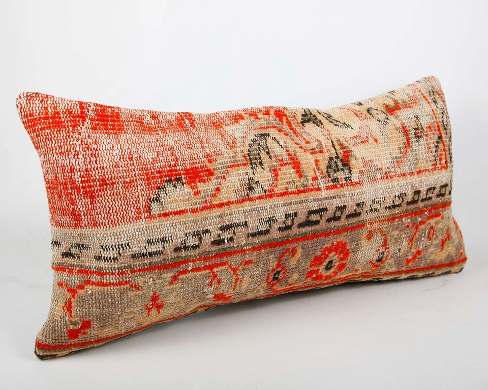 Jute Cushion Cover Home Deco Vintage Throw Case Square Kilim Pillow Handmade - Image 2 of 4