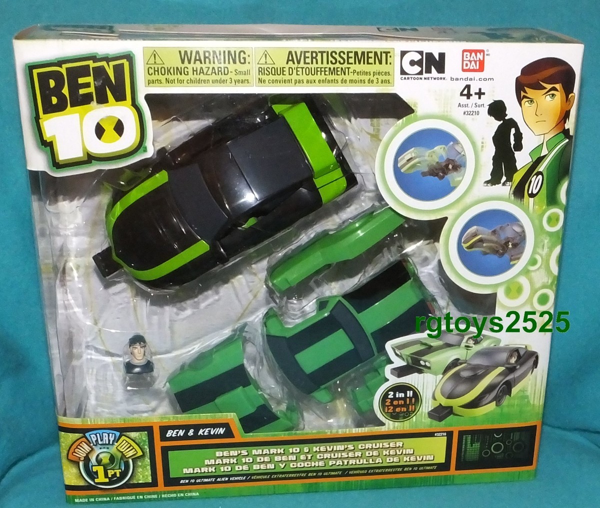 BEN 10 Ben's Mark 10 & Kevin's Cruiser 2 in 1 New Cartoon