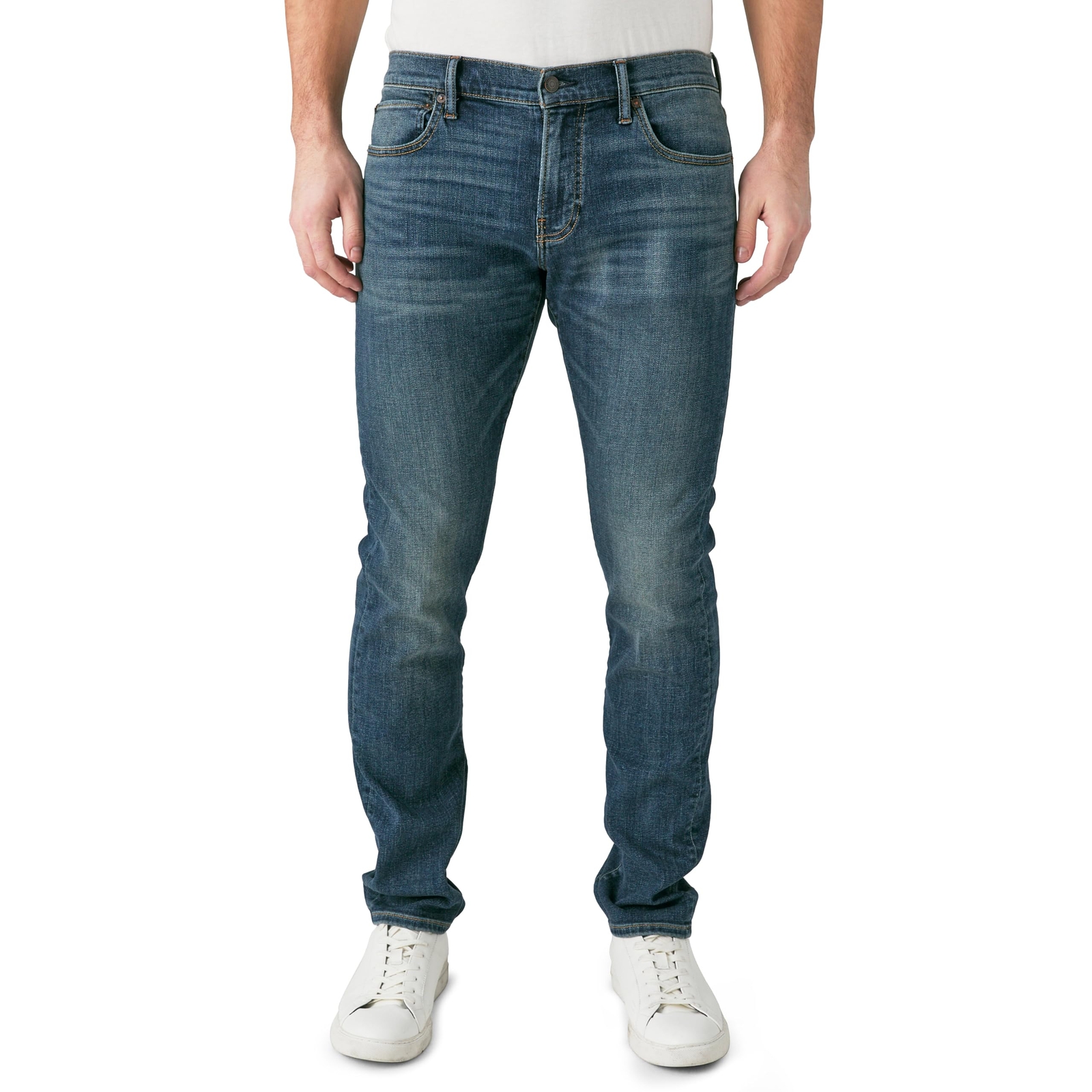 Мужские джинсы-стрейч Lucky Brand Mens 110 Slim Coolmax Mcarthur 36Wx30L 13390₽