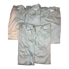 Vintage NOS Lot Of 5 Screen Stars Blank T-Shirts Youth 14-16 single stitch BEIGE