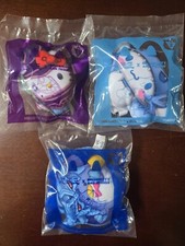 NIP McDonalds Lot of 3 Yu-Gi-Oh x Hello Kitty Happy meal toy plush 1 2 7 New