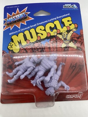 2016 Masters Of The Universe Muscle Nerd Block Super 7 Pack Of 3 Figures Mer-Man