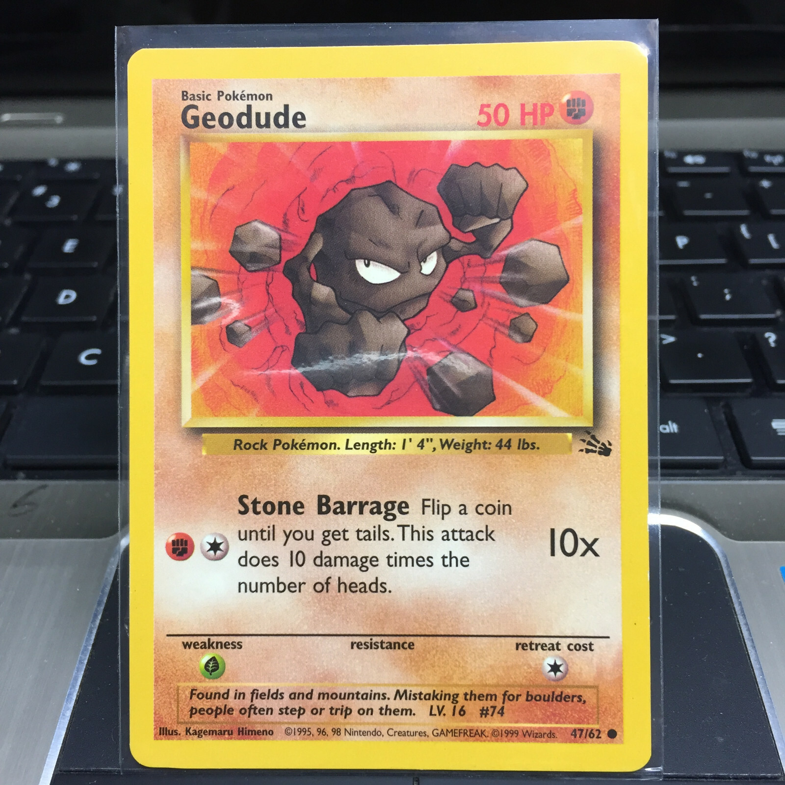 Unlimited Ed WOTC 1999 Vintage Pokemon Fossil Set Card /62 ($2 + Order Required)