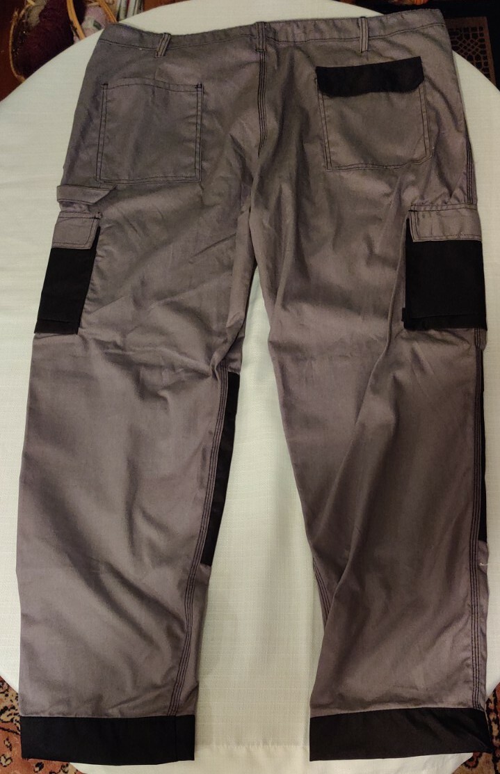 Mens Combat Cargo Work Pants polyester/cotten Reinforced Heavy Duty Trousers 42 image 2