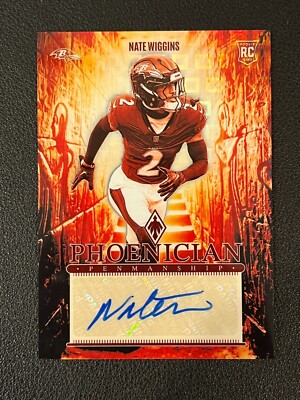 Nate Wiggins 2024 Phoenix Rookie Auto Phoenician Penmanship Ravens