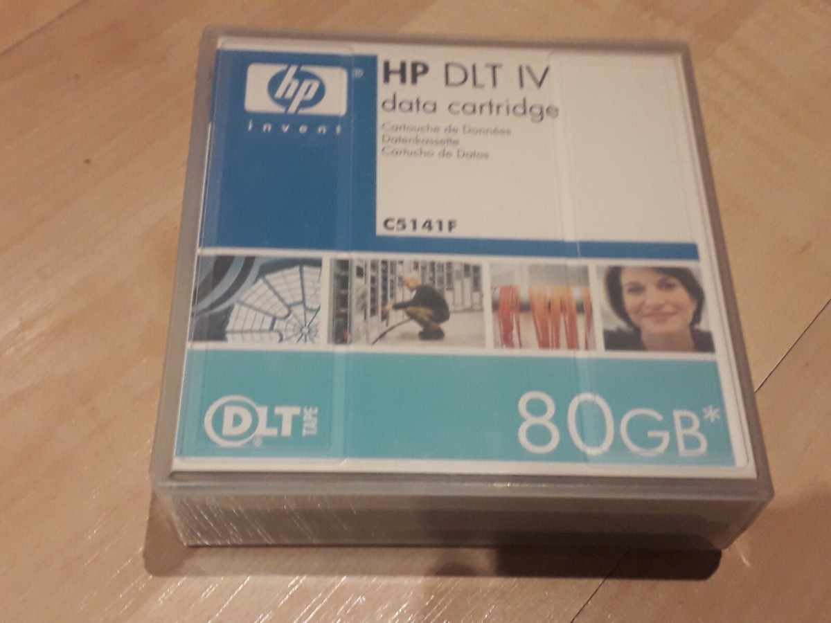 Cartuccia Nastro HP DLT IV – HP C5141F, 80 GB, Sigillata, Per Backup Dati
