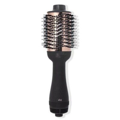 NEW GEM HOT AIR STYLING BRUSH FOR DRY STYLE VOLUME BLACK/ROSE GOLD