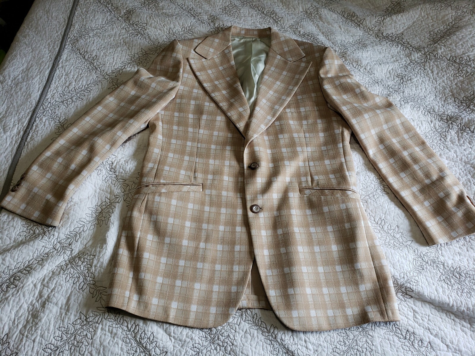Vintage Men's JCPenney Plaid Suit Coat Jacket, Chest … Gem