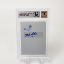 DANIEL REYES 2014 Leaf Perfect Game RC CYAN AUTO PRINTING PLATE SP 1/1 Tigers