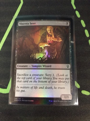 MTG Magic The Gathering Viscera Seer Foil Vampire Aristocrat Black Commander