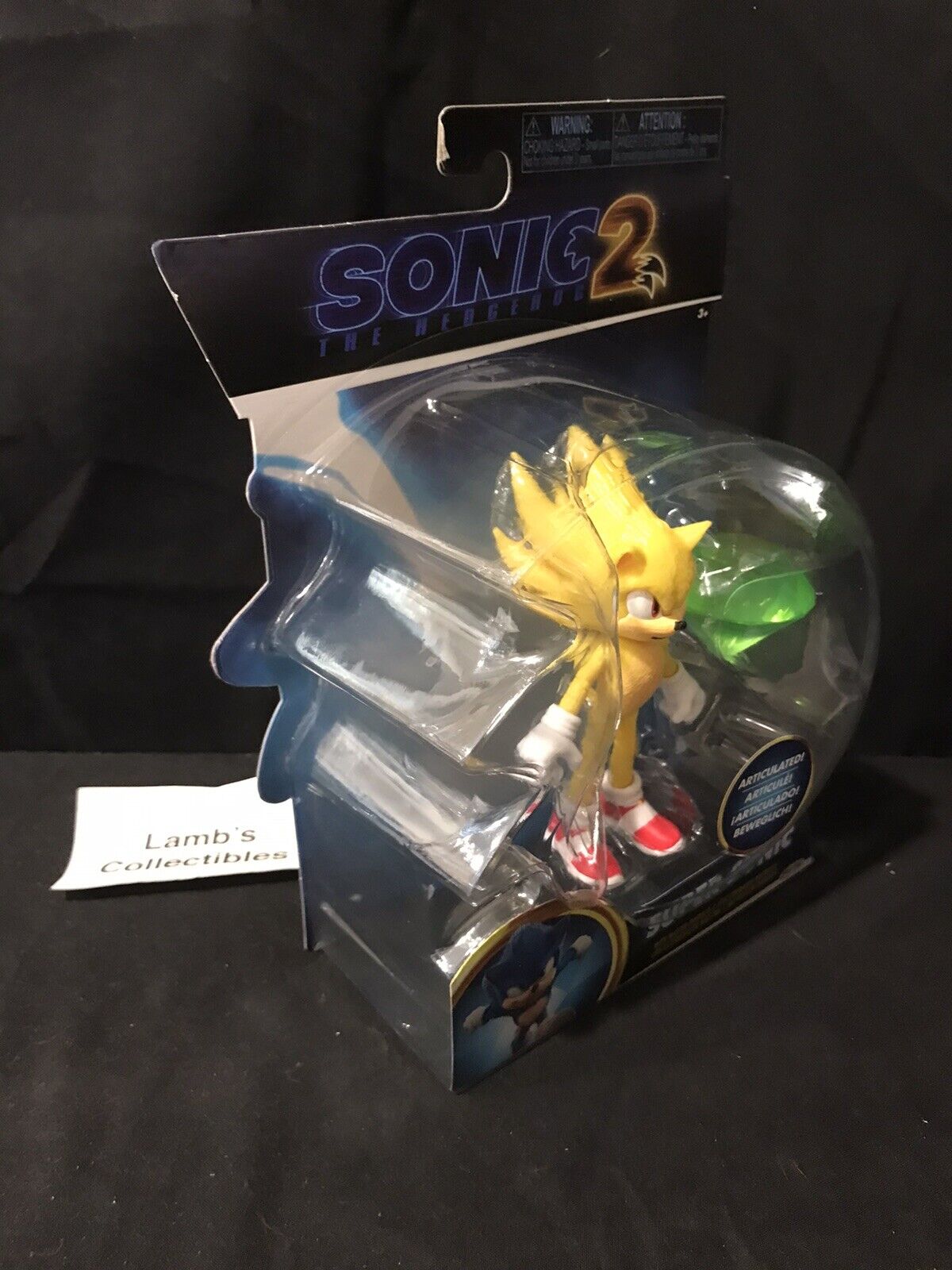 Sonic The Hedgehog 2 Movie Super Sonic 4 Action Figure Master Emerald Jakks  Pacific - ToyWiz